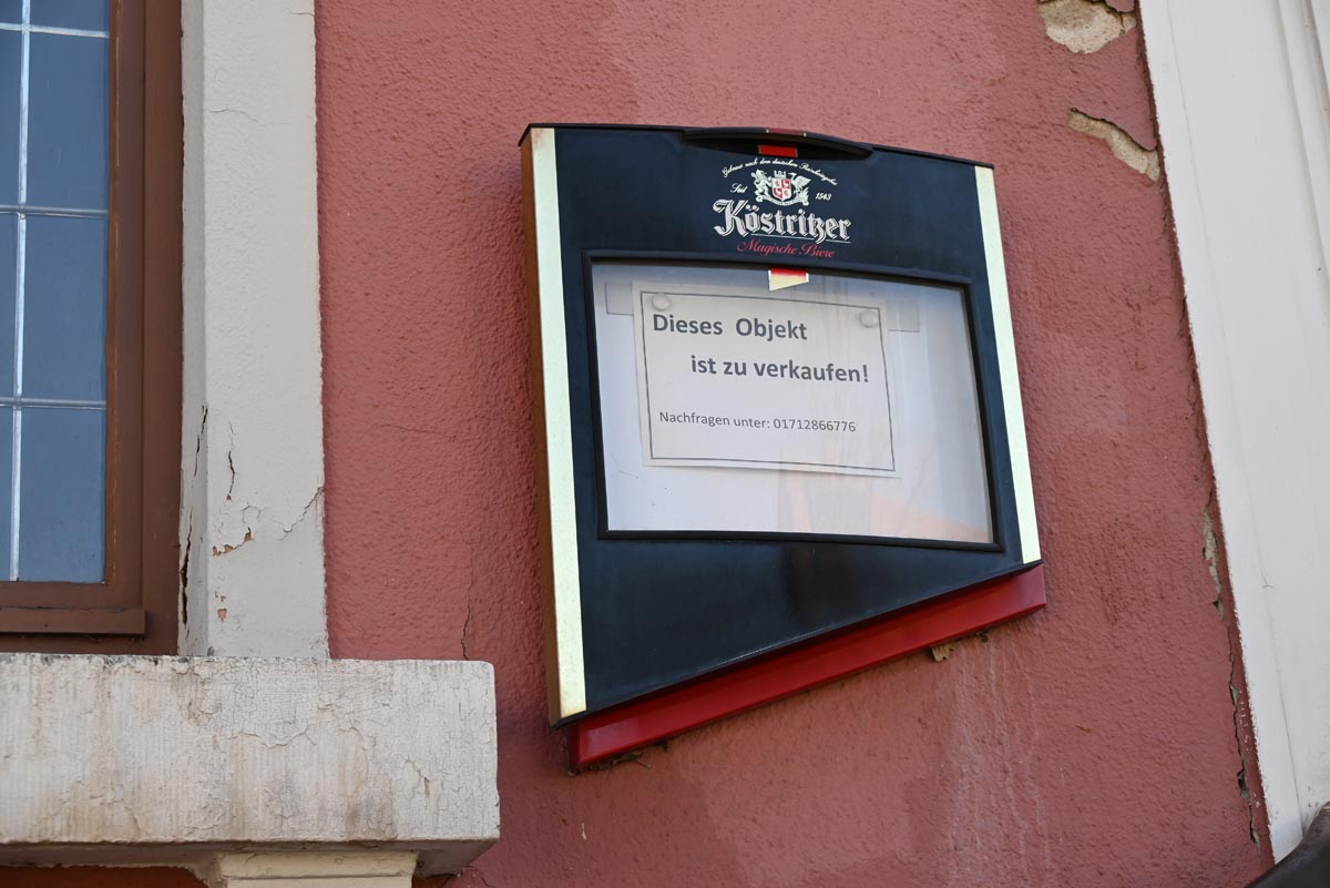 Foto 4: Köstritzer? Hier gibt’s nur noch Leere auf Eis.