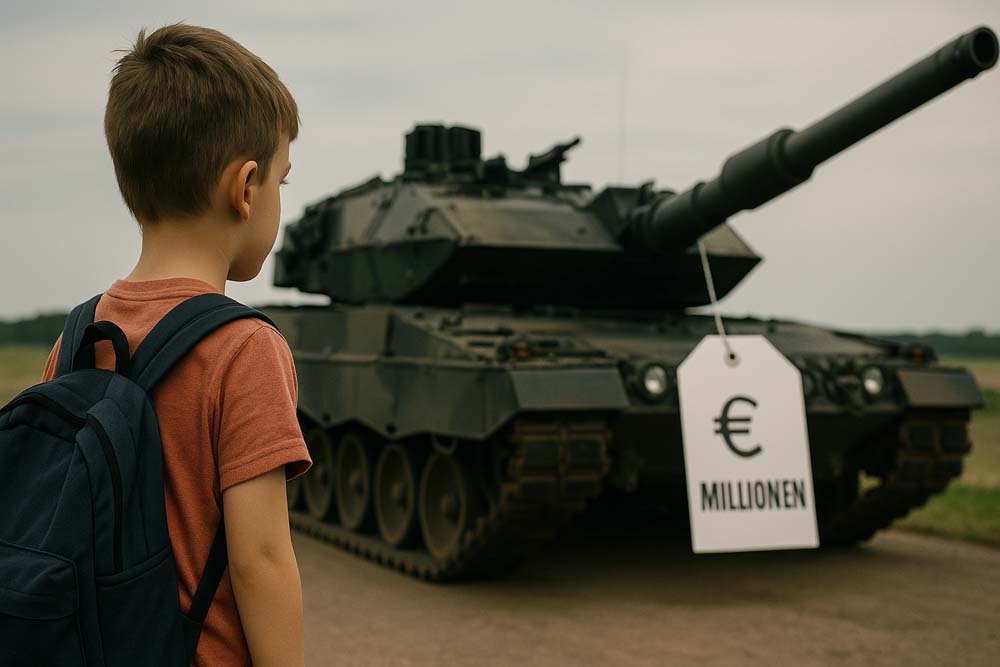 💥 Milliarden für Bomben – aber kein Geld für Bildung? Torpedo Tom sagt: Rücktritt!